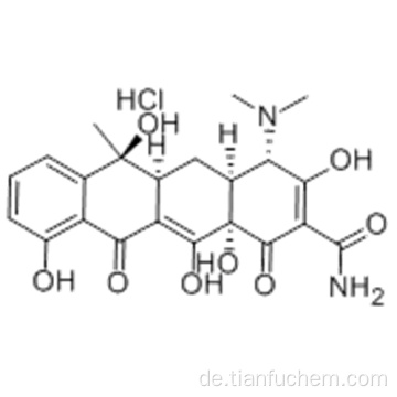 2-Naphthacencarbonsäureamid, 4- (dimethylamino) -1,4,4a, 5,5a, 6,11,12a-octahydro-3,6,10,12,12a-pentahydroxy-6-methyl-1,11-dioxo- Hydrochlorid (1: 1), CAS 64-75-5